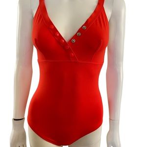 Eres one piece red swimsuit